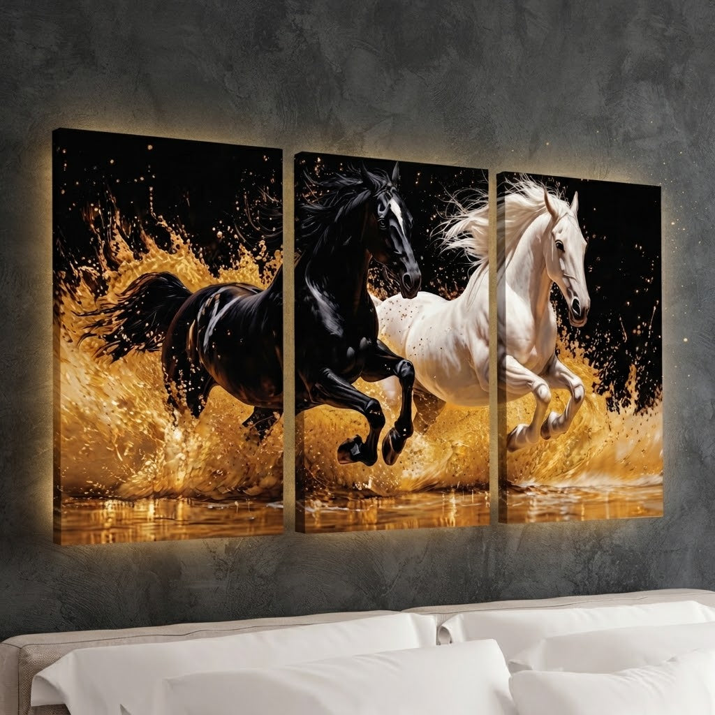 Set Of 3 Premium Wall Art Photo Tiles – Modern Home Decor Sets 8x11