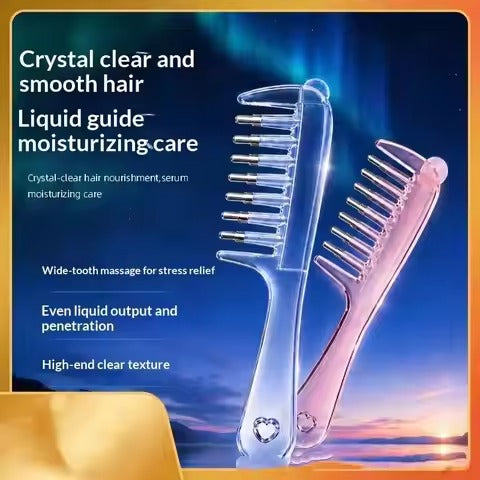 7 Teeths Scalp Massage & Relaxing Comb With Rolling Balls – Gentle Head Massager Comb For Scalp Massage, Hair Care & Relaxation | Hair Oil Comb | Oil Applicator