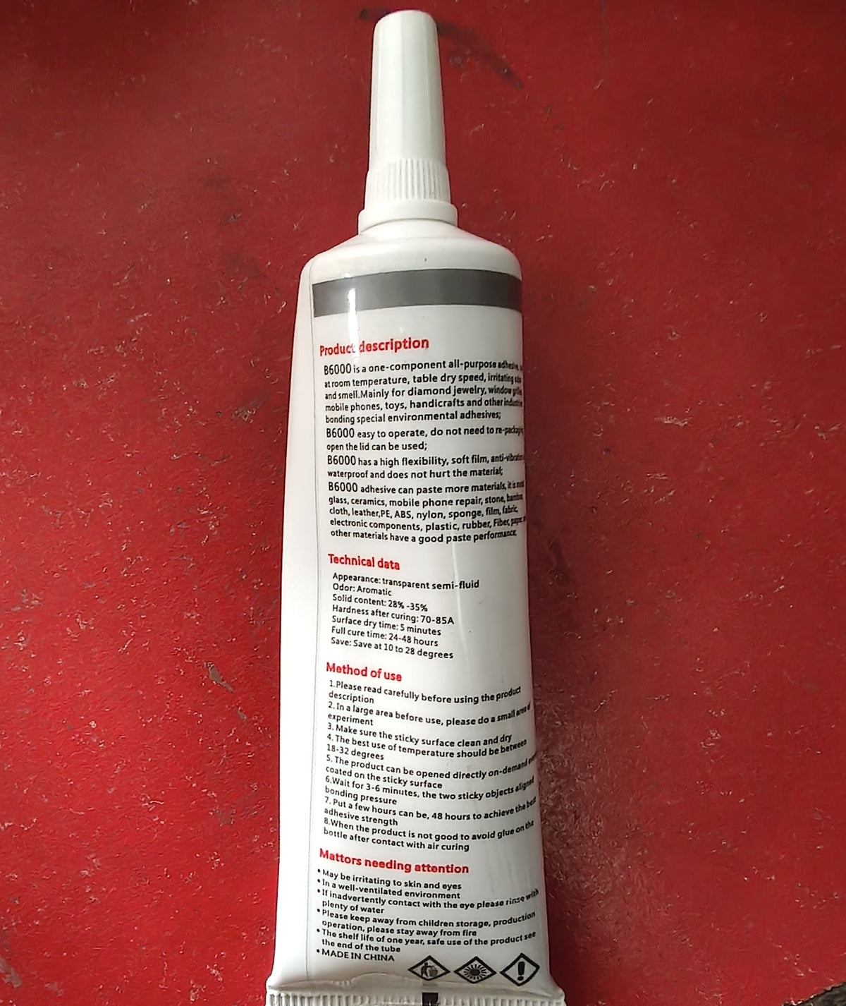 Suxun B-6000 Glue Multipurpose Adhesive High Performance Clear Liquid Glue For Crafts Phone Repair Jewelry Making And DIY Projects - 25ML