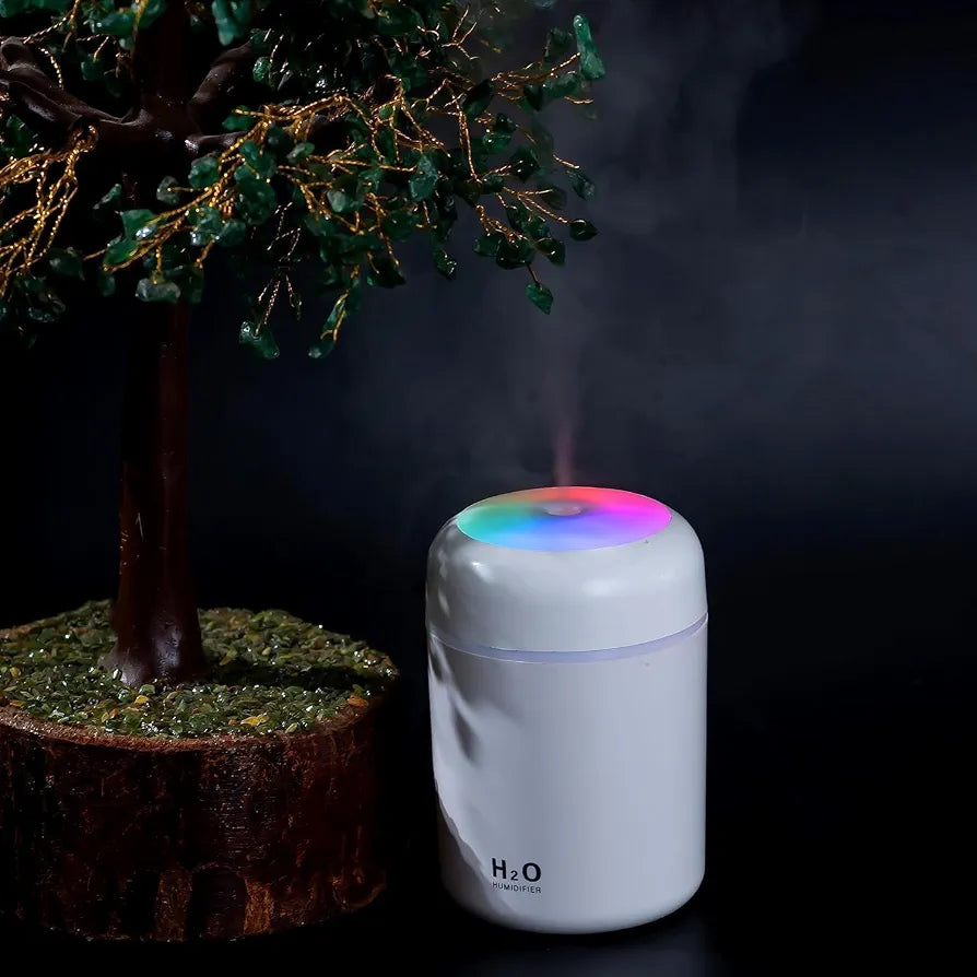 Premium Cool Mist Humidifier With 7-Color LED Light - Random Color