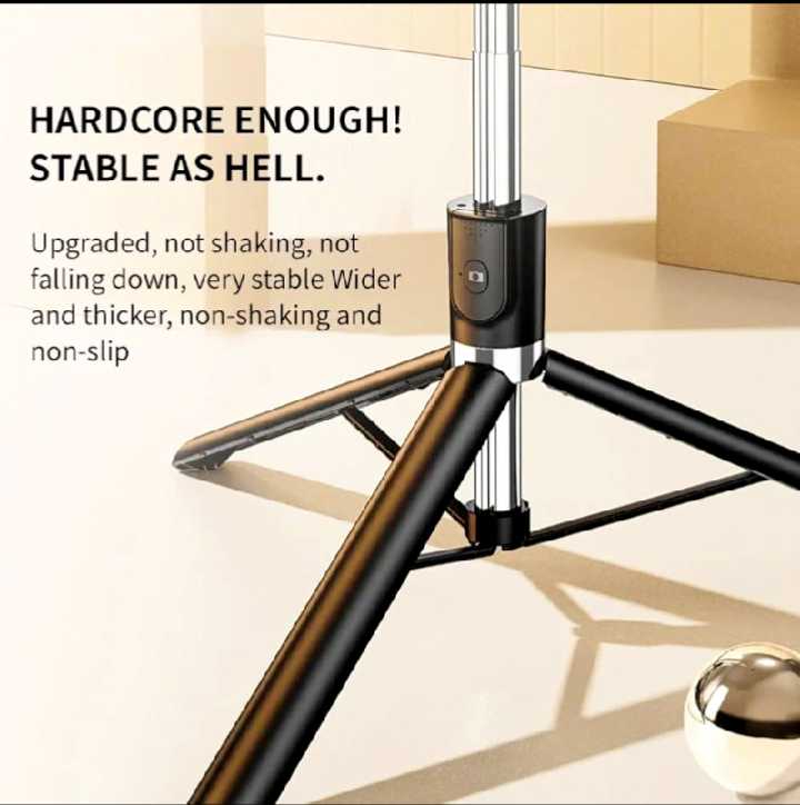 Adjustable Selfie Stick With Tripod Stand & Wireless Bluetooth Remote