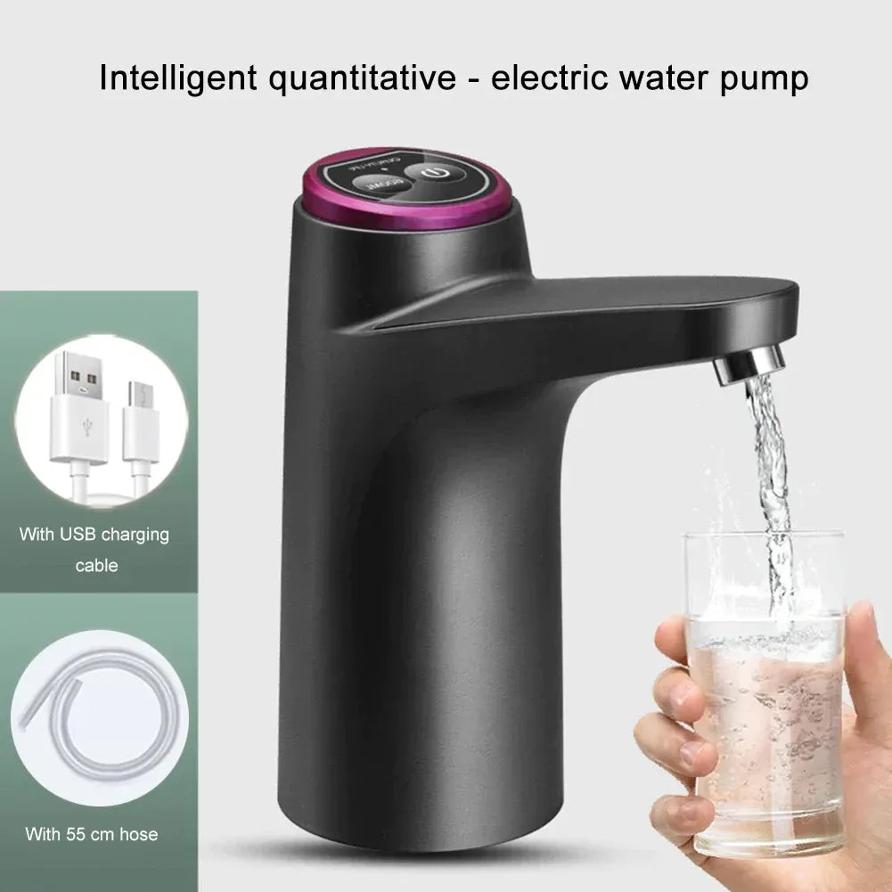 Touch Intelligent Electric Water Pump – Rechargeable Automatic Dispenser For Bottled Water With One -Touch Operation