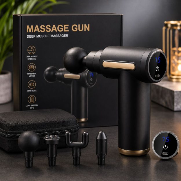 Portable Electric Fascia Gun – Handheld Body Massager