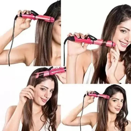 Nova 2-In-1 Hair Straightener And Curler