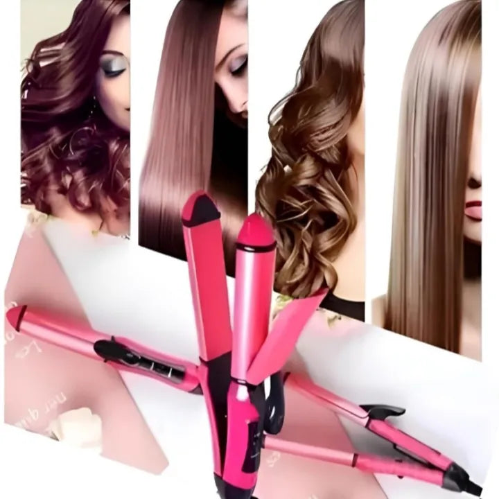 Nova 2-In-1 Hair Straightener And Curler
