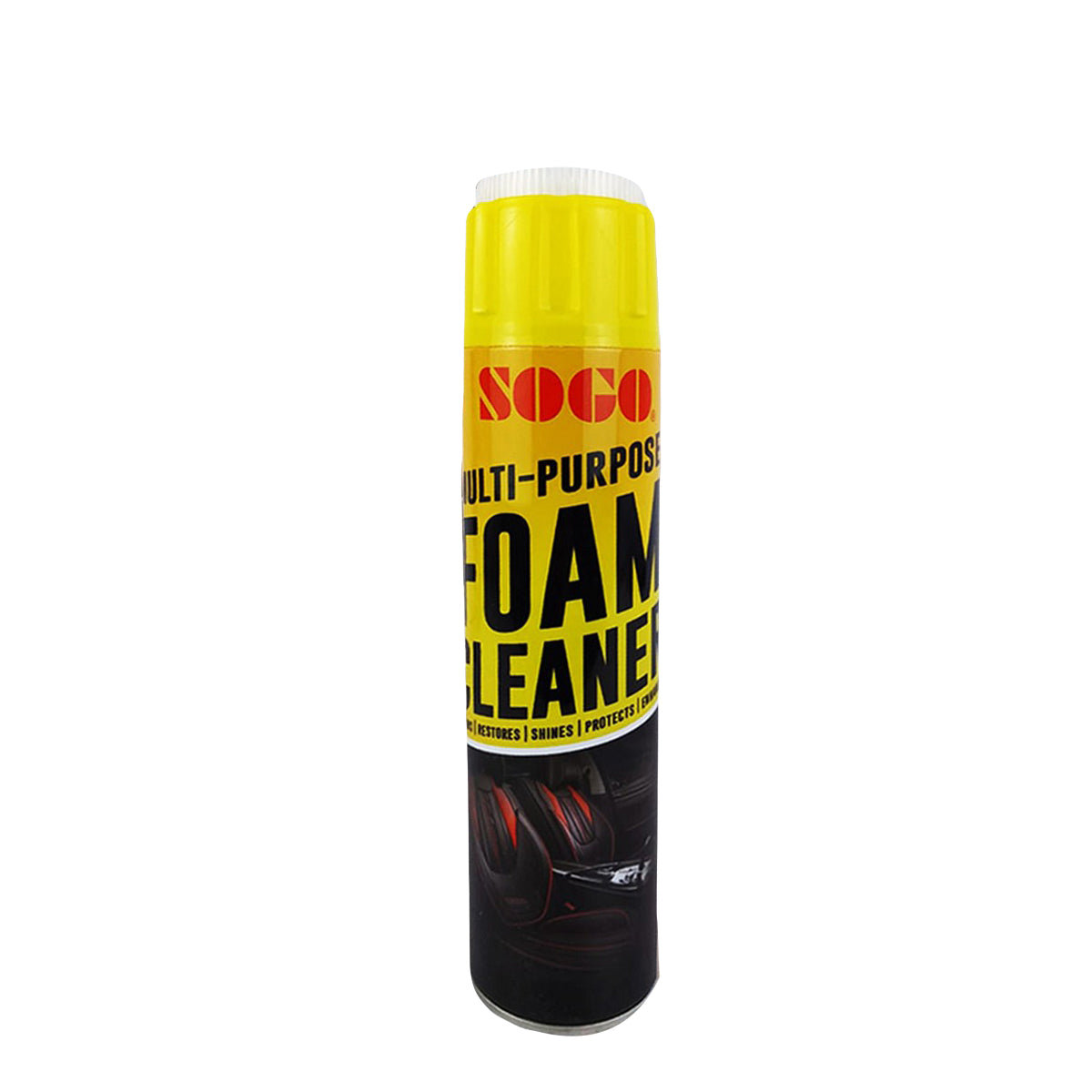 Imported SOGO MULTI-PURPOSE FOAM CLEANER WITH BRUSH CAP | Car Interior Sofa Cleaner - 650 Ml