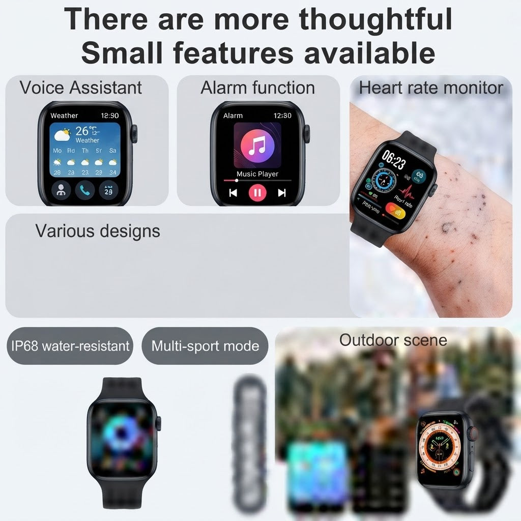 Ultra 3 Pro Smart Watch With 7 Strap Combo | Bluetooth Calling Smartwatch For Men & Women With Fitness Tracker, Heart Rate Monitor & Wireless Charging.